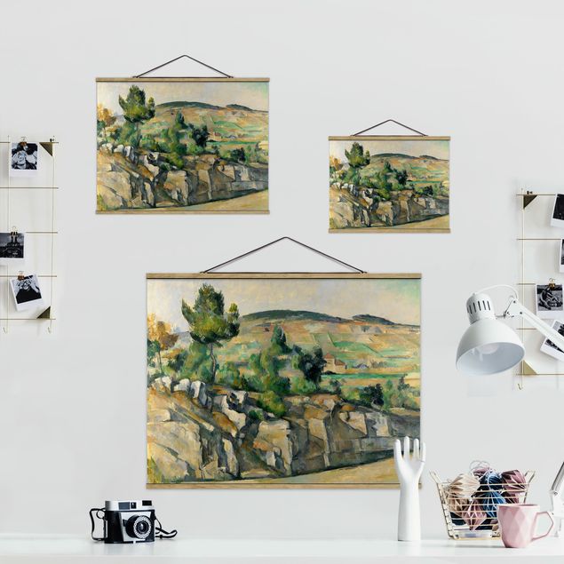 Quadros famosos Paul Cézanne - Hillside In Provence
