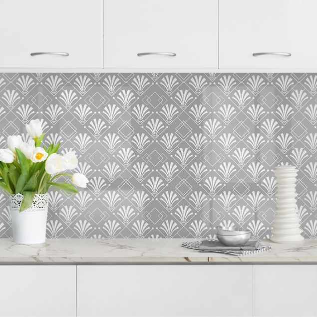 decoraçao para parede de cozinha Glitter Look With Art Deko On Grey Backdrop