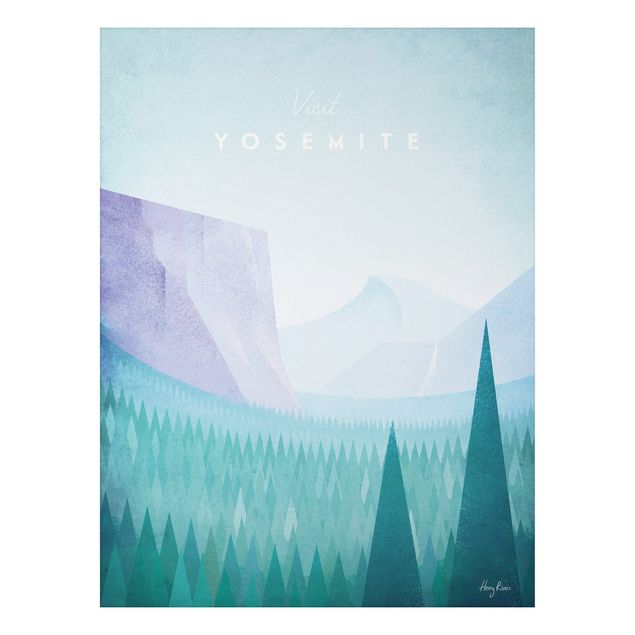 Quadros árvores Travel Poster - Yosemite Park