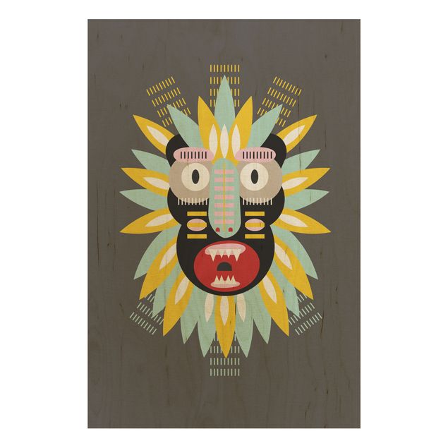 Quadros de muah Collage Ethnic Mask - King Kong