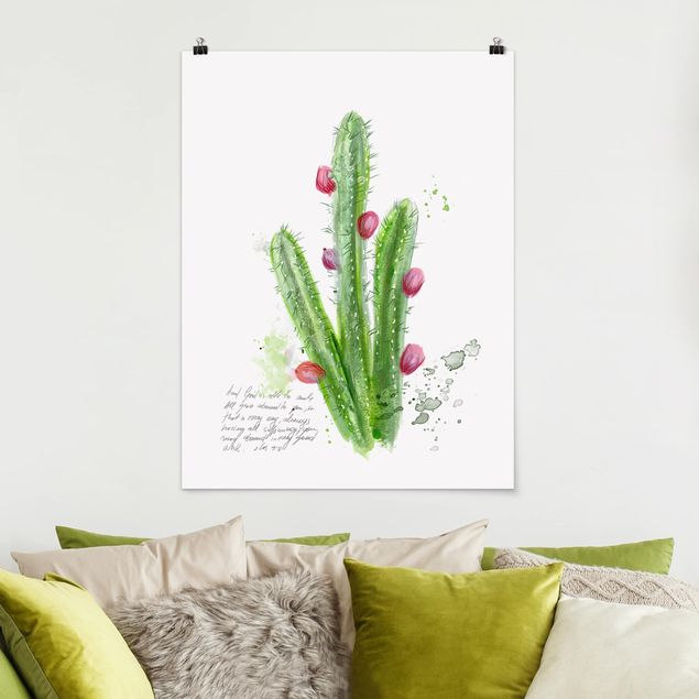 decoraçao cozinha Cactus With Bibel Verse II