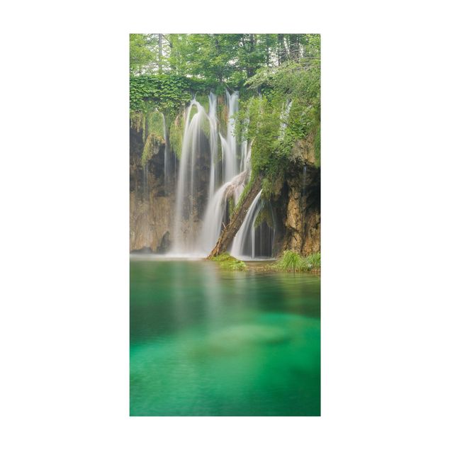 Tapetes de floresta Waterfall Plitvice Lakes