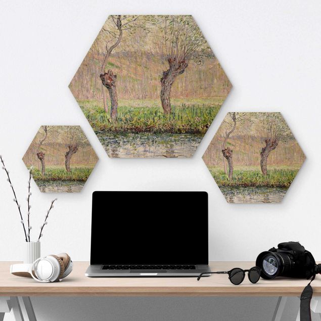 Réplicas de quadros famosos para decoração Claude Monet - Willow Trees Spring