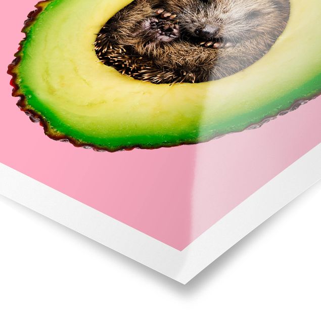 Quadros de Jonas Loose Avocado With Hedgehog