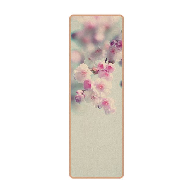Tapete de ioga Colourful Cherry Blossoms