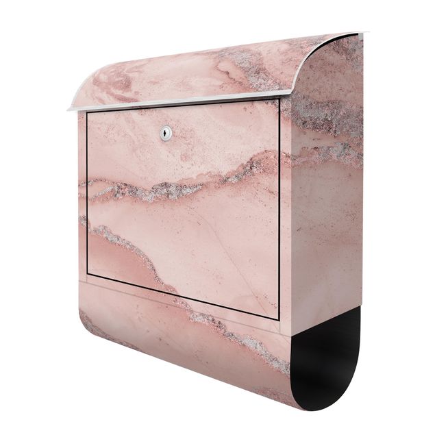 caixas de correio Colour Experiments Marble Light Pink And Glitter