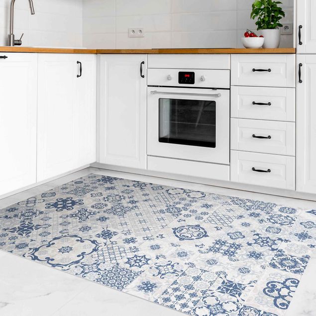 decoraçao para parede de cozinha Ceramic Tiles Agadir Blue