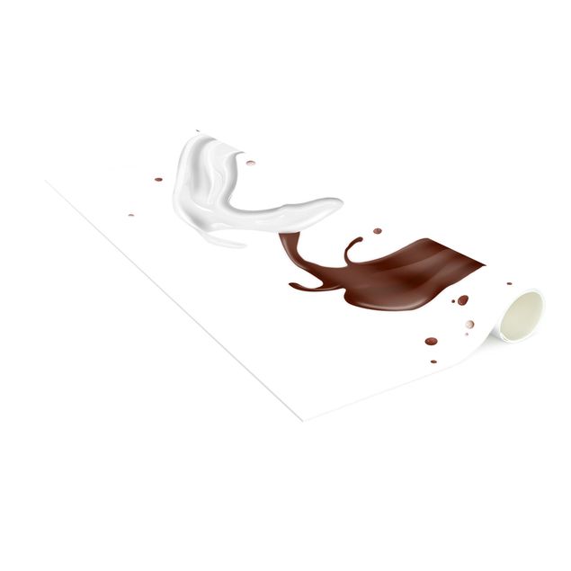 Tapetes brancos Chocolate Milk Heart
