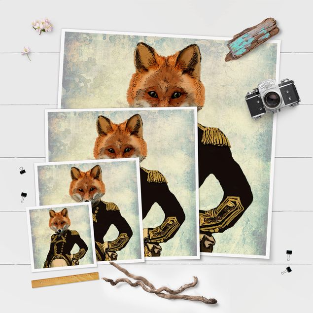 posters decorativos Animal Portrait - Fox Admiral