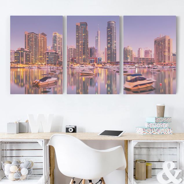 decoraçoes cozinha Dubai Skyline And Marina