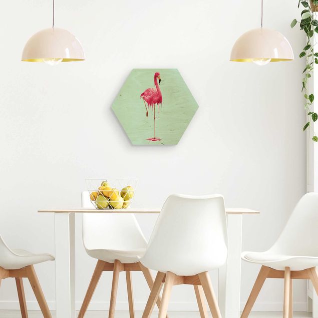 decoração quadros Melting Flamingo