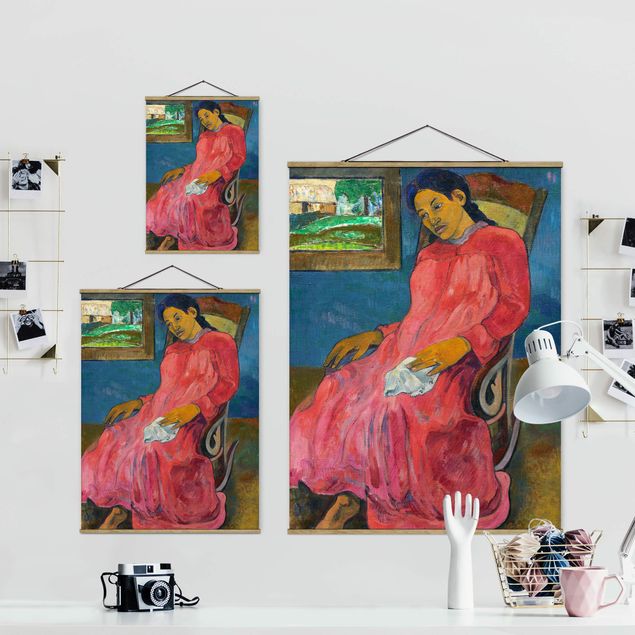 quadros modernos para quarto de casal Paul Gauguin - Faaturuma (Melancholic)