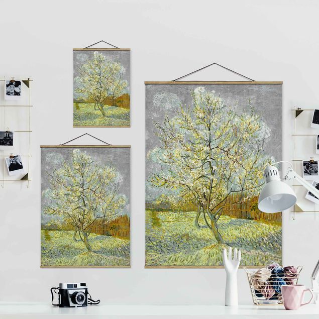 quadro de árvore Vincent van Gogh - Flowering Peach Tree