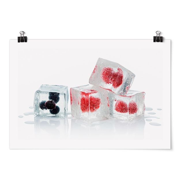 Quadros decorativos Friut In Ice Cubes