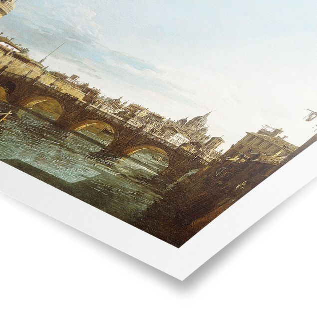 Quadros por movimento artístico Bernardo Bellotto - View of Rome looking West