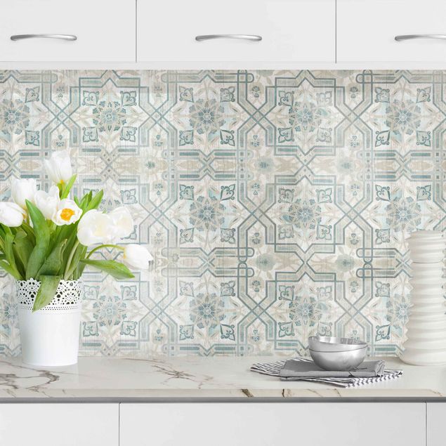 decoraçao para parede de cozinha Wood Panels Persian Vintage VII