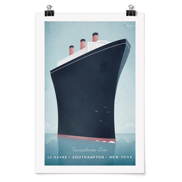 quadros sobre o mar Travel Poster - Cruise Ship