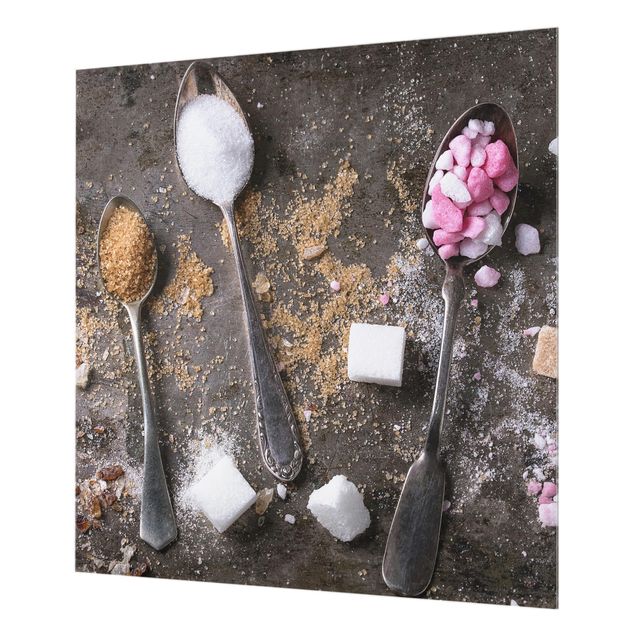 Painel anti-salpicos de cozinha Vintage Spoon With Sugar