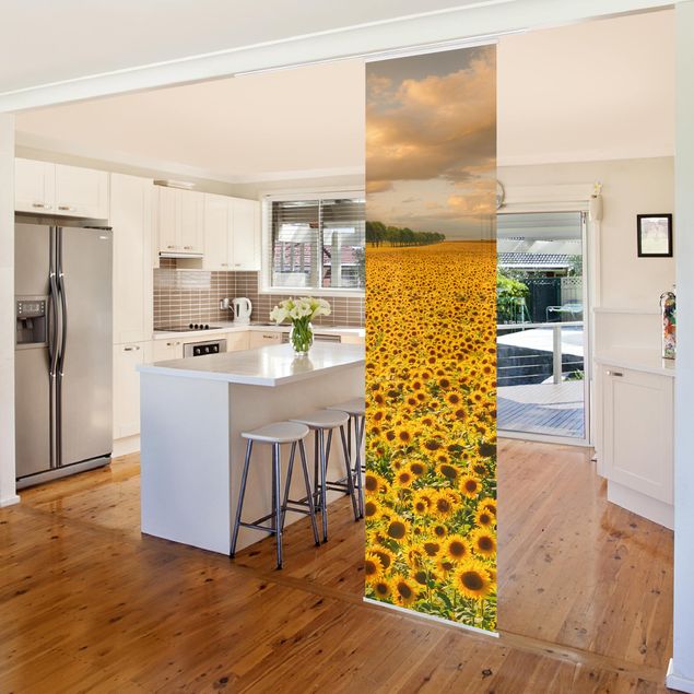 decoraçoes cozinha Field With Sunflowers