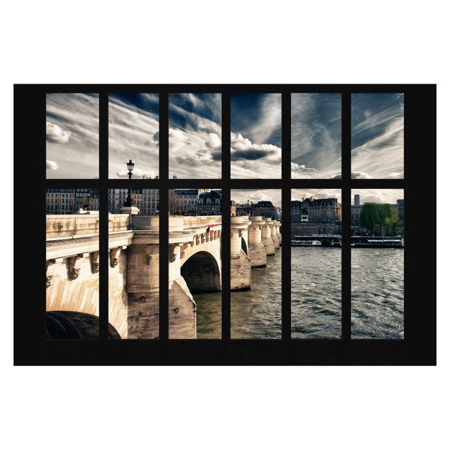 Mural de parede Window Bridge Paris