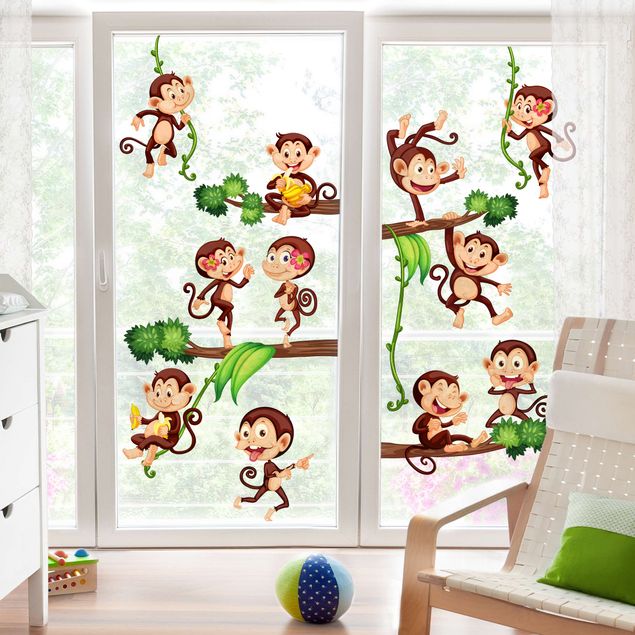 decoração para quartos infantis Monkeys from the Jungle