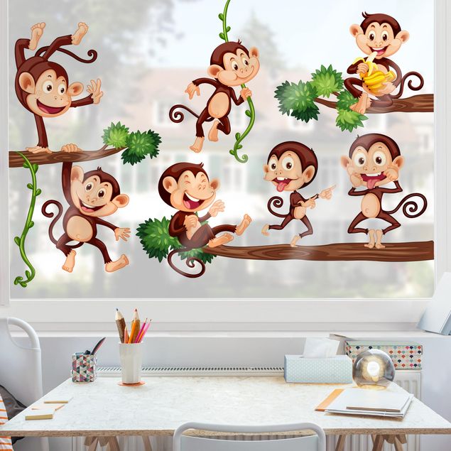 decoração quarto bebé Monkey Family