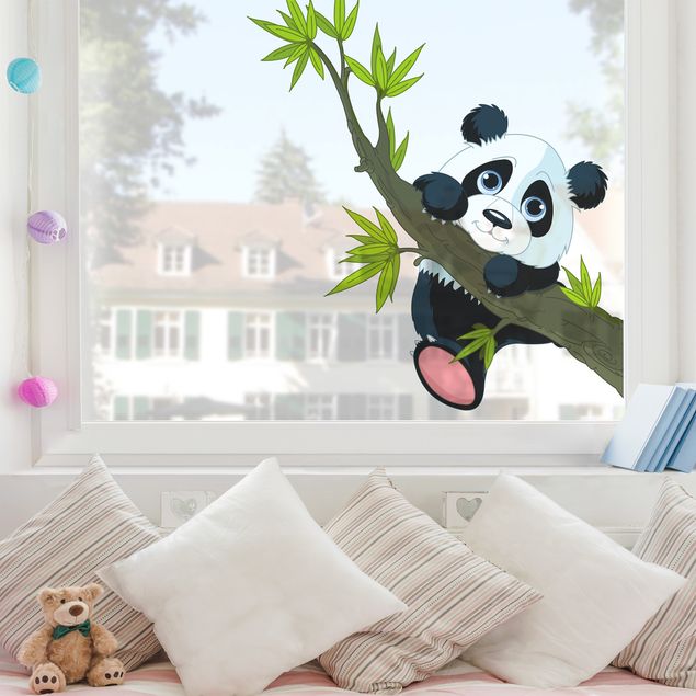 Autocolantes para vidros flores Climbing Panda