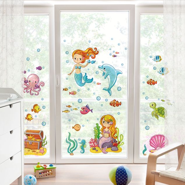 Decoração para quarto infantil Mermaid - Underwater World Set