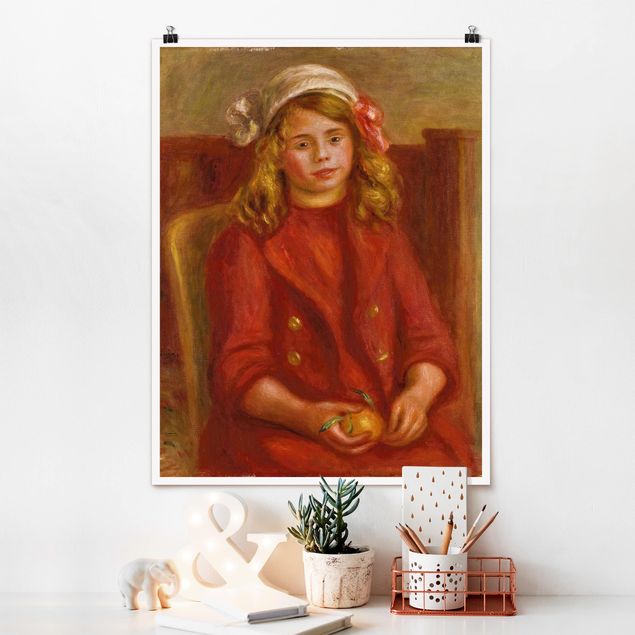 decoraçoes cozinha Auguste Renoir - Young Girl with an Orange