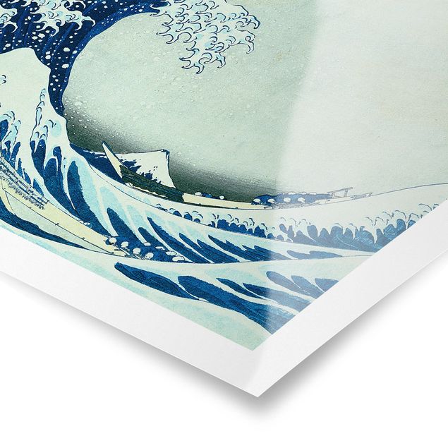 Posters quadros famosos Katsushika Hokusai - The Great Wave At Kanagawa
