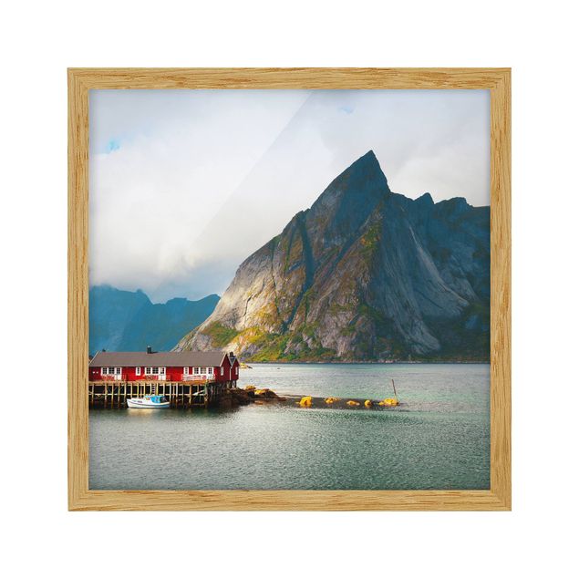quadros de paisagens Fisherman's House In Sweden