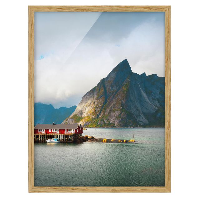 quadros de paisagens Fisherman's House In Sweden