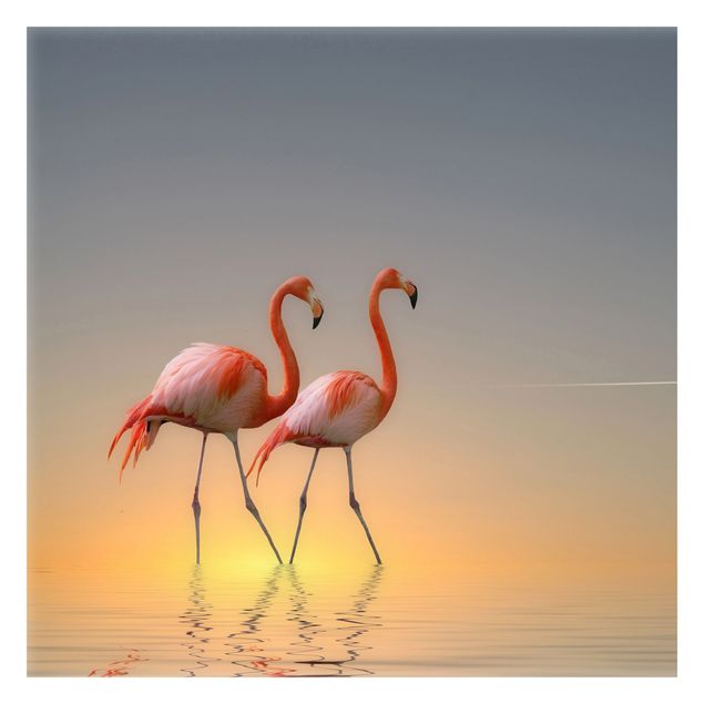 papéis de parede de animais Flamingo Love