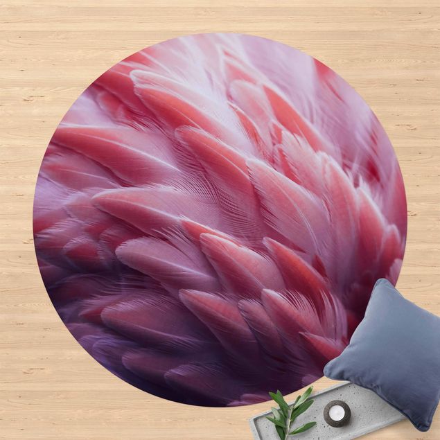 tapetes de exterior Flamingo Feathers Close-Up