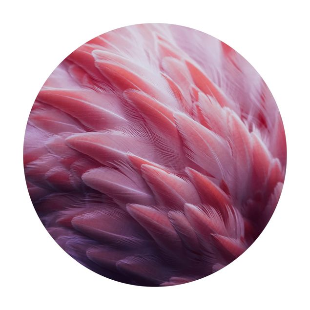Tapete natural Flamingo Feathers Close-Up