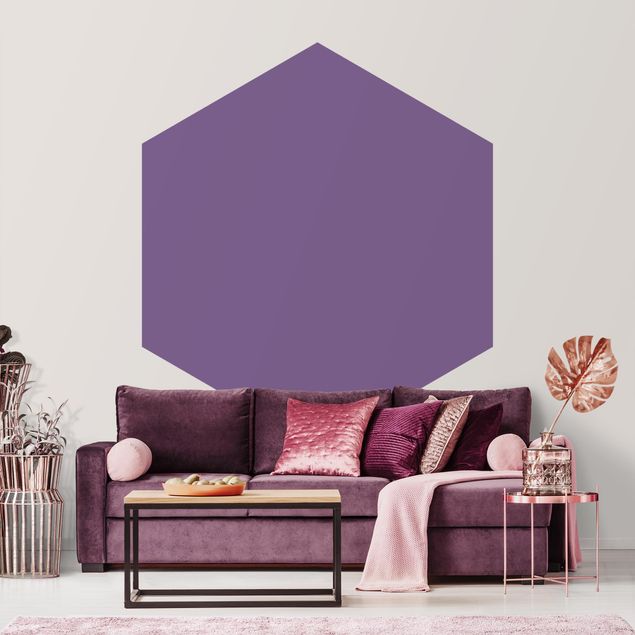 Papel de parede hexagonal Lilac