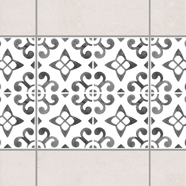decoraçoes cozinha Gray White Pattern Series No.5
