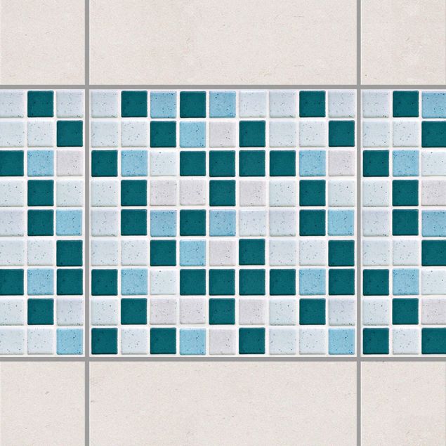 decoraçao cozinha Mosaic Tiles Turquoise Blue