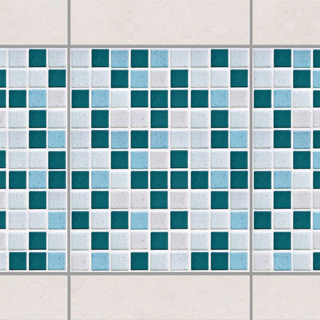 decoraçao cozinha Mosaic Tiles Turquoise Blue