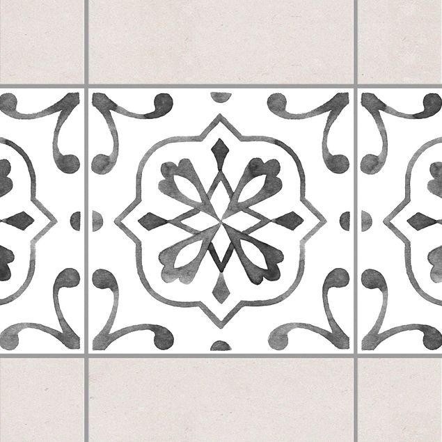 decoraçao cozinha Pattern Gray White Series No.4