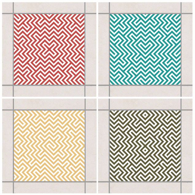decoraçao cozinha Geometric Design Colour Set