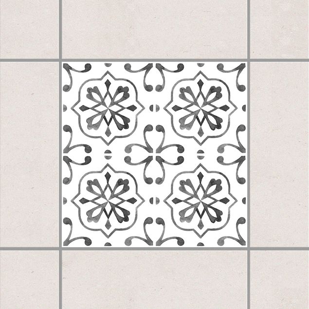 decoraçao cozinha Gray White Pattern Series No.4