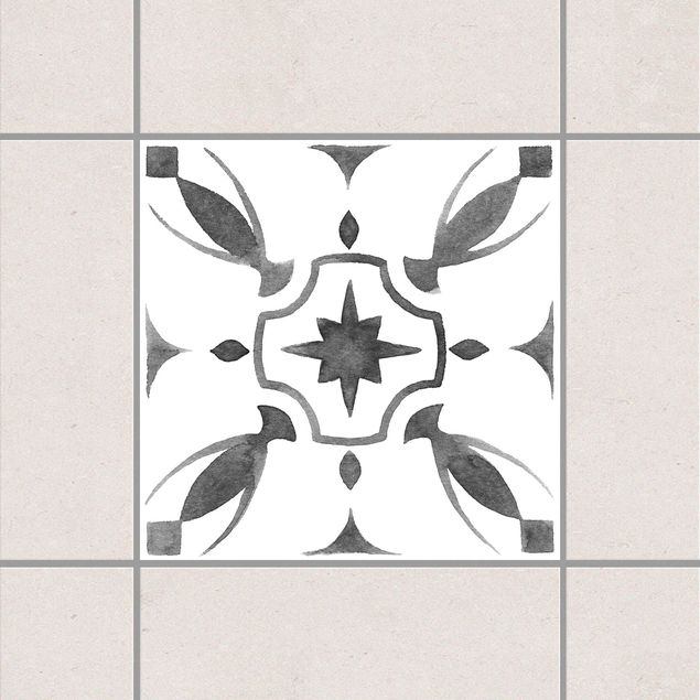 decoraçao cozinha Pattern Gray White Series No.1