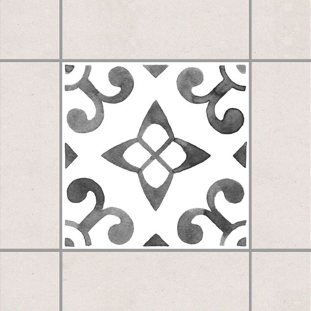 decoraçao cozinha Pattern Gray White Series No.5
