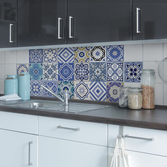 Películas para azulejos padrões 20 Mediterranean tiles
