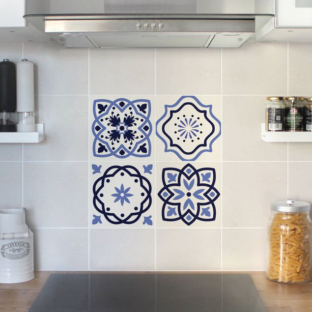 Películas para azulejos padrões 4 Portuguese tiles crème