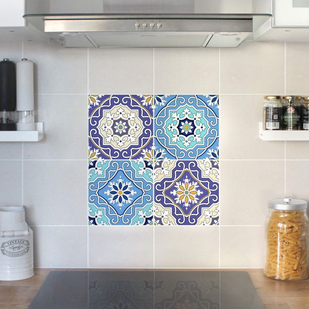 Películas para azulejos multicolorido 4 Spanish tiles
