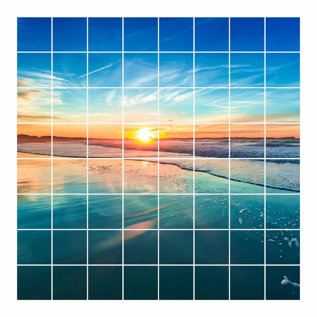 Películas para azulejos Romantic Sunset By The Sea