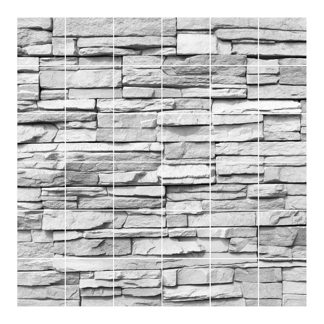 Películas para azulejos imitação pedra Ashlar Masonry