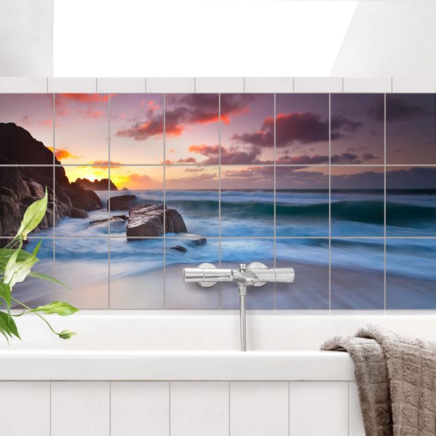 decoraçao para parede de cozinha By The Sea In Cornwall